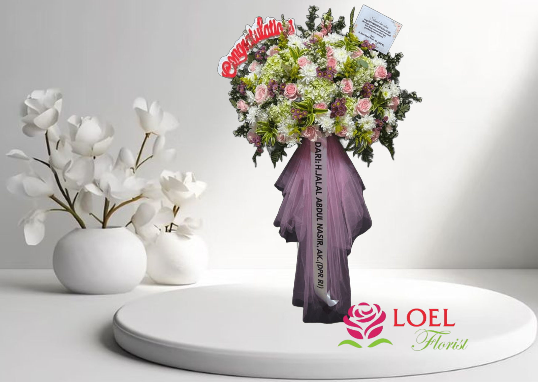 Standing Flowers 08 - Standing Flowers | Rangkaian Bunga Segar Sukabumi - Loel Florist